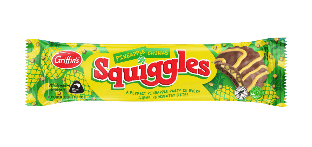 Squiggles Pineapple Chunks 18X195G - Image 1